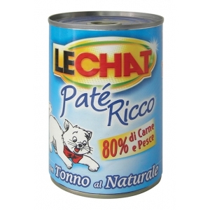 LECHAT GATTO PATE' TONNO AL NATURALE 400GR (lattina)