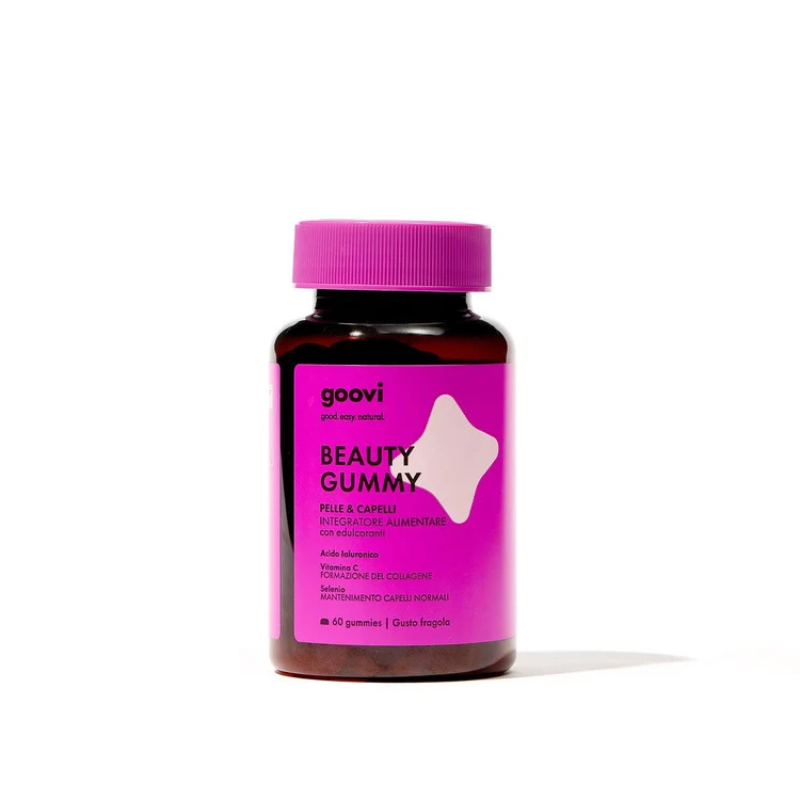 Goovi Beauty Gummy - Integratore Per Pelle E Capelli 60 Gummies Gusto Fragola