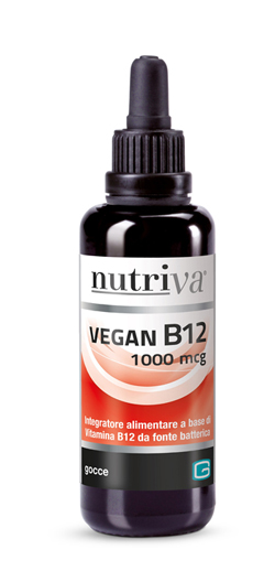 Nutriva Vegan B12 Liquido 100 mcg Integratore Vitaminico 30 ml
