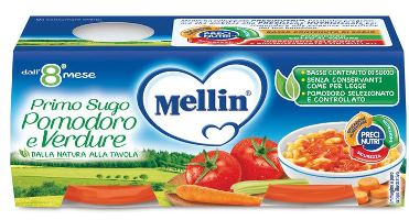 Mellin Primi Sughi Pomodore E Verdure 2 x 80 g Mellin Primi Sughi Pomodore E Verdure 2 x 80 g