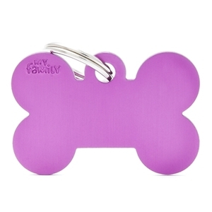 MY FAMILY MEDAGLIETTA OSSO (S) ALLUMINIO VIOLA (REF. MFB51)