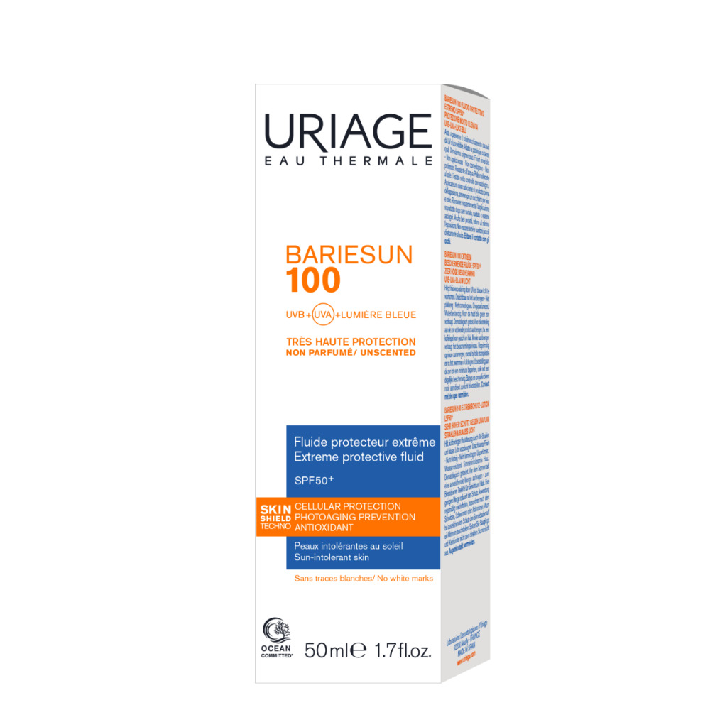 Uriage - Bariésun 100 Fluido SPF50+ Protezione Solare Estrema Viso E Corpo Per Pelle Intollerante 50 ml