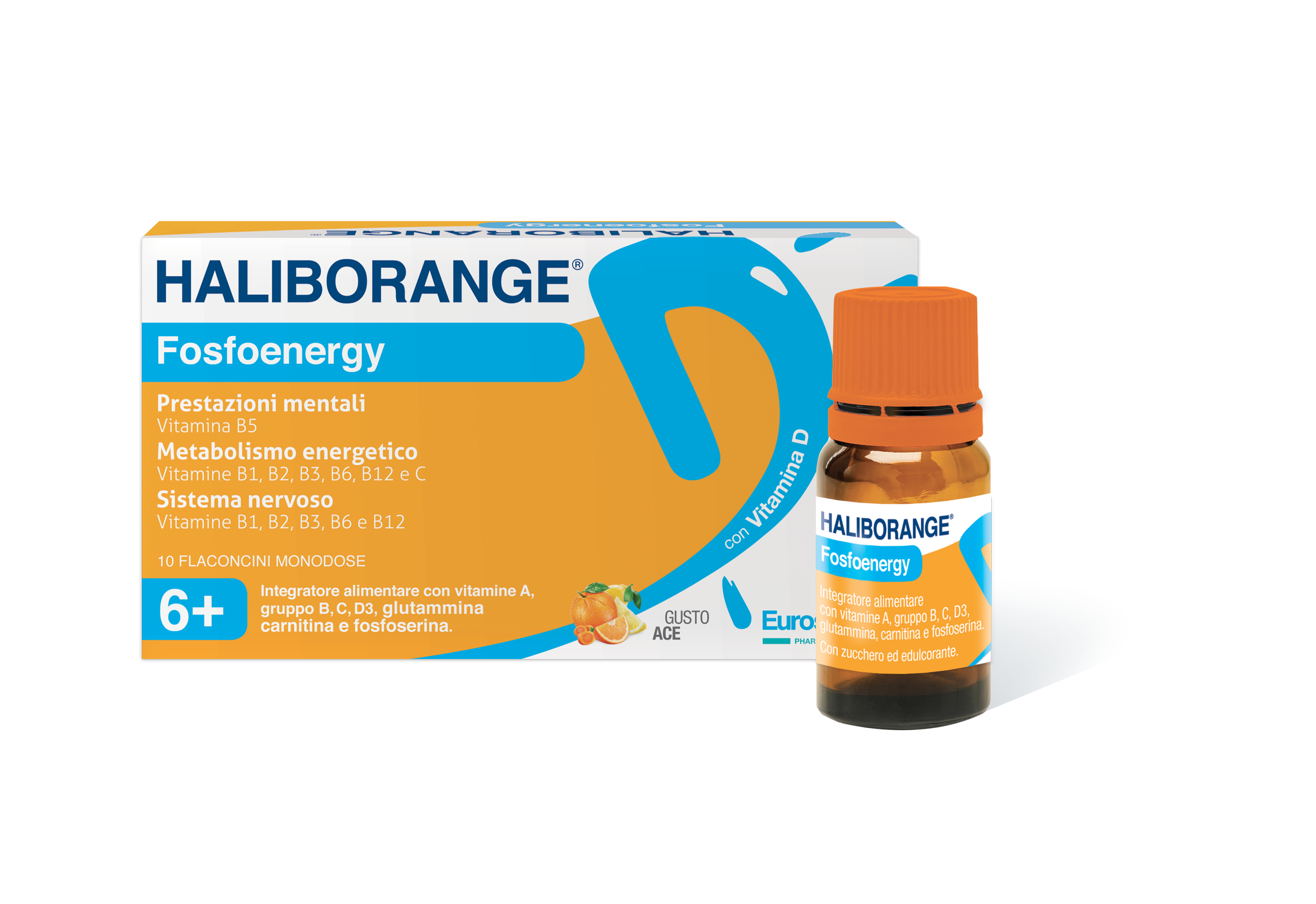 Haliborange Fosfoenergy Integratore di Fosforo 10 Flaconcini