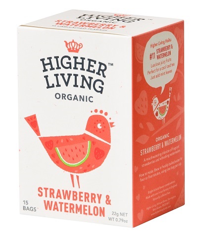 Strawberry & Watermelon infuso biologico di Fragola e Anguria 15 filtri