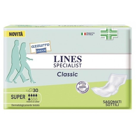 Lines Specialist Sagomato Plus Assorbente Sottile Super Maxi 30 Pezzi