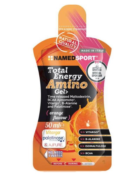 Named Total Energy Amino Gel gusto arancia 50ml  Named Total Energy Amino Gel gusto arancia 50ml