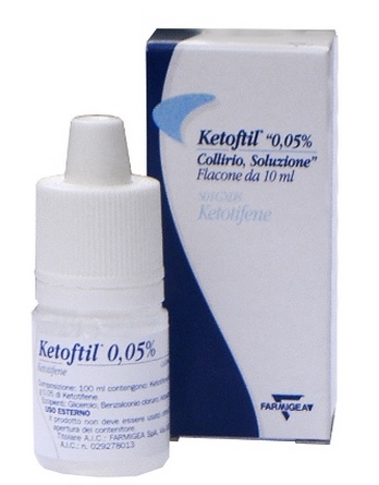 Ketoftil Collirio 0,05% Ketotifene Flacone 10 ml Ketoftil Collirio 0,05% Ketotifene Flacone 10 ml