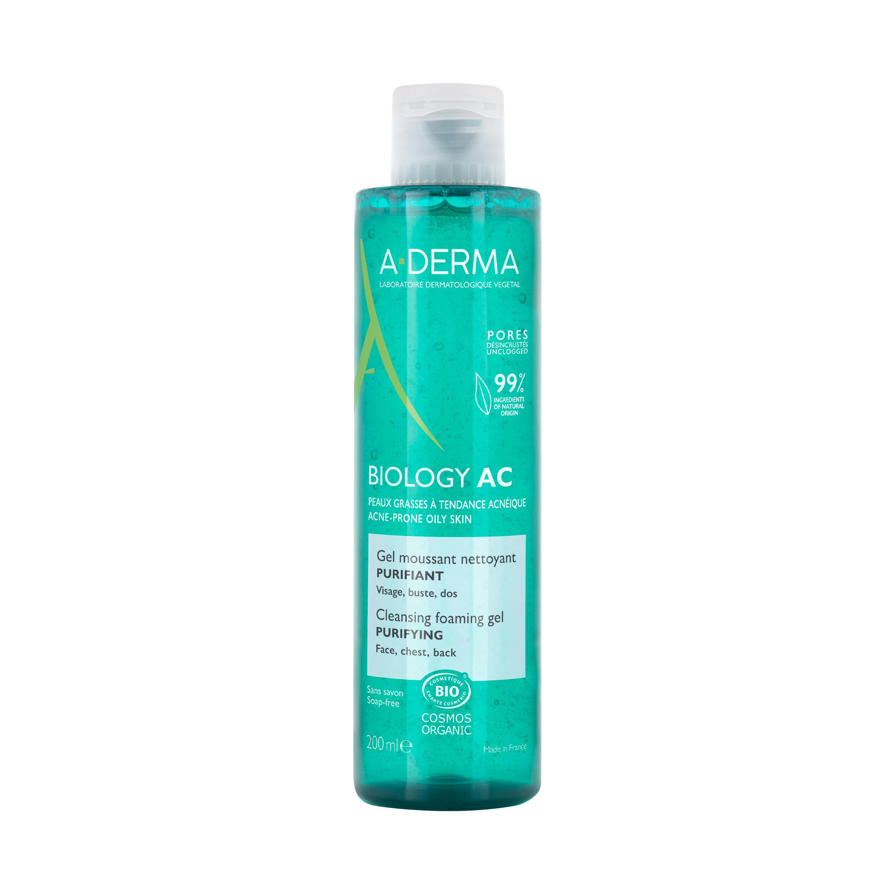 A-Derma - Biology AC Gel Detergente Per Pelle Grassa A Tendenza Acneica 200 ml