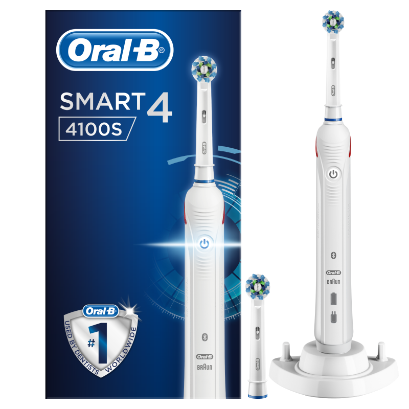 Oral-B Spazzolino Elettrico Ricaricabile Smart 4. 4100S Bianco Oral-B Spazzolino Elettrico Ricaricabile Smart 4. 4100S Bianco