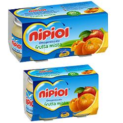 Nipiol Omogeneizzato Frutta Mista 2 vasetti da 80 g Nipiol Omogeneizzato Frutta Mista 2 vasetti da 80 g