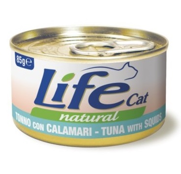 LIFEPETCARE LIFE GATTO NATURAL TONNO CALAMARI 85GR (lattina)