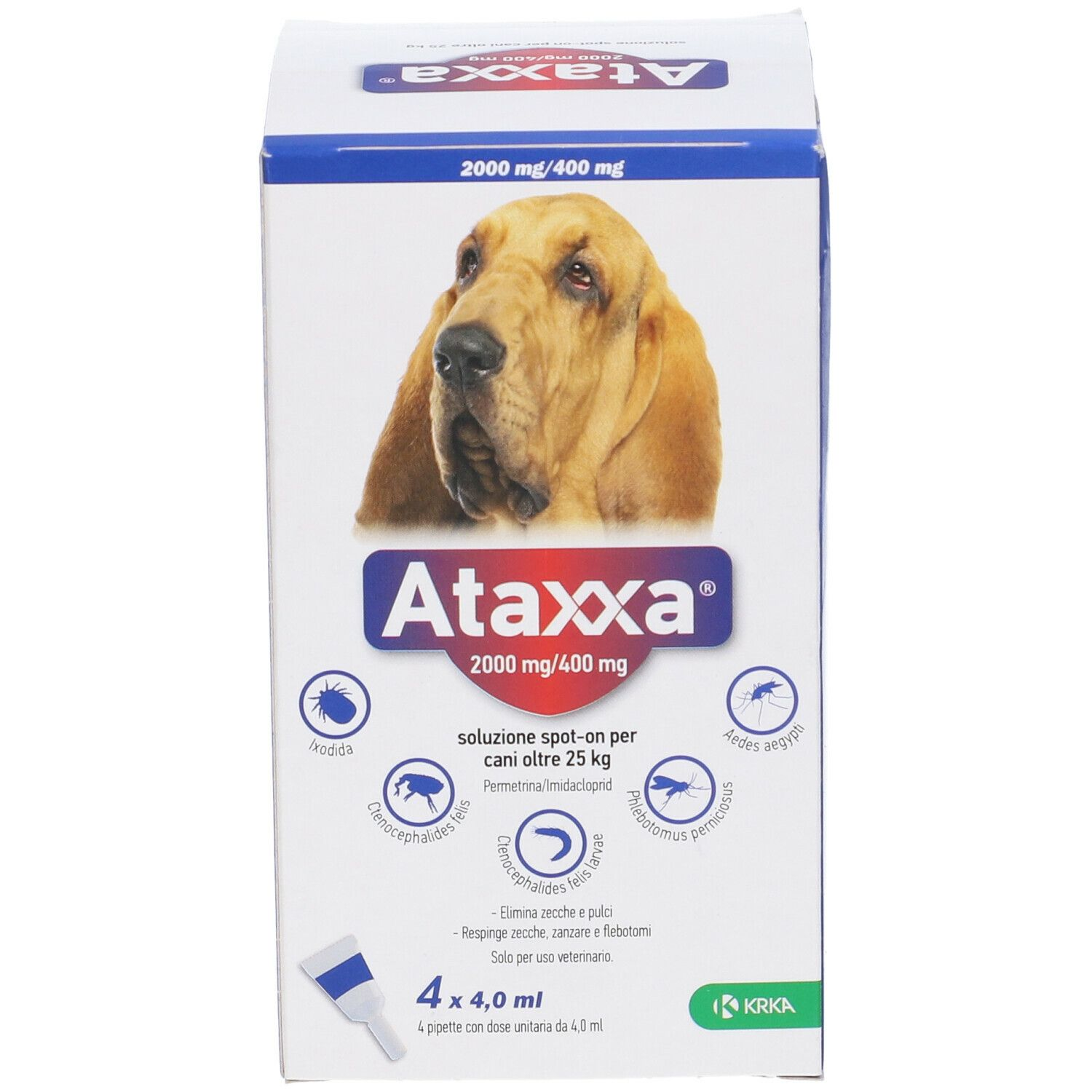 ATAXXA SPOT ON 4PIP 4ML 25KG