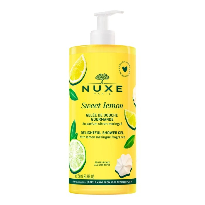 Nuxe Sweet Lemon - Gel Doccia Delizioso alla Meringa e Limone, 750ml