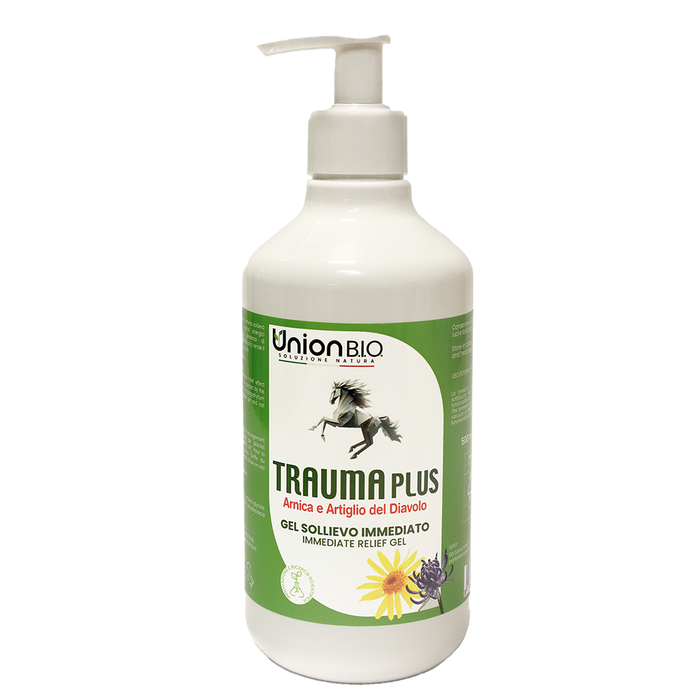 Union Bio - Trauma Plus 500 ml - Gel Sollievo Immediato Per Cavalli