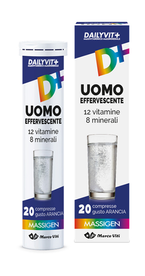 Massigen Dailyvit+ Uomo Integratore Vitamine e Minerali 20 Compresse Effervescenti