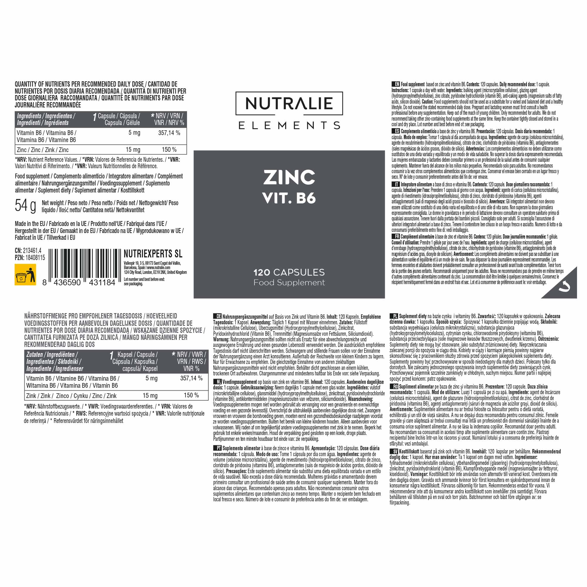 Nutralie Zinco 120 Capsule