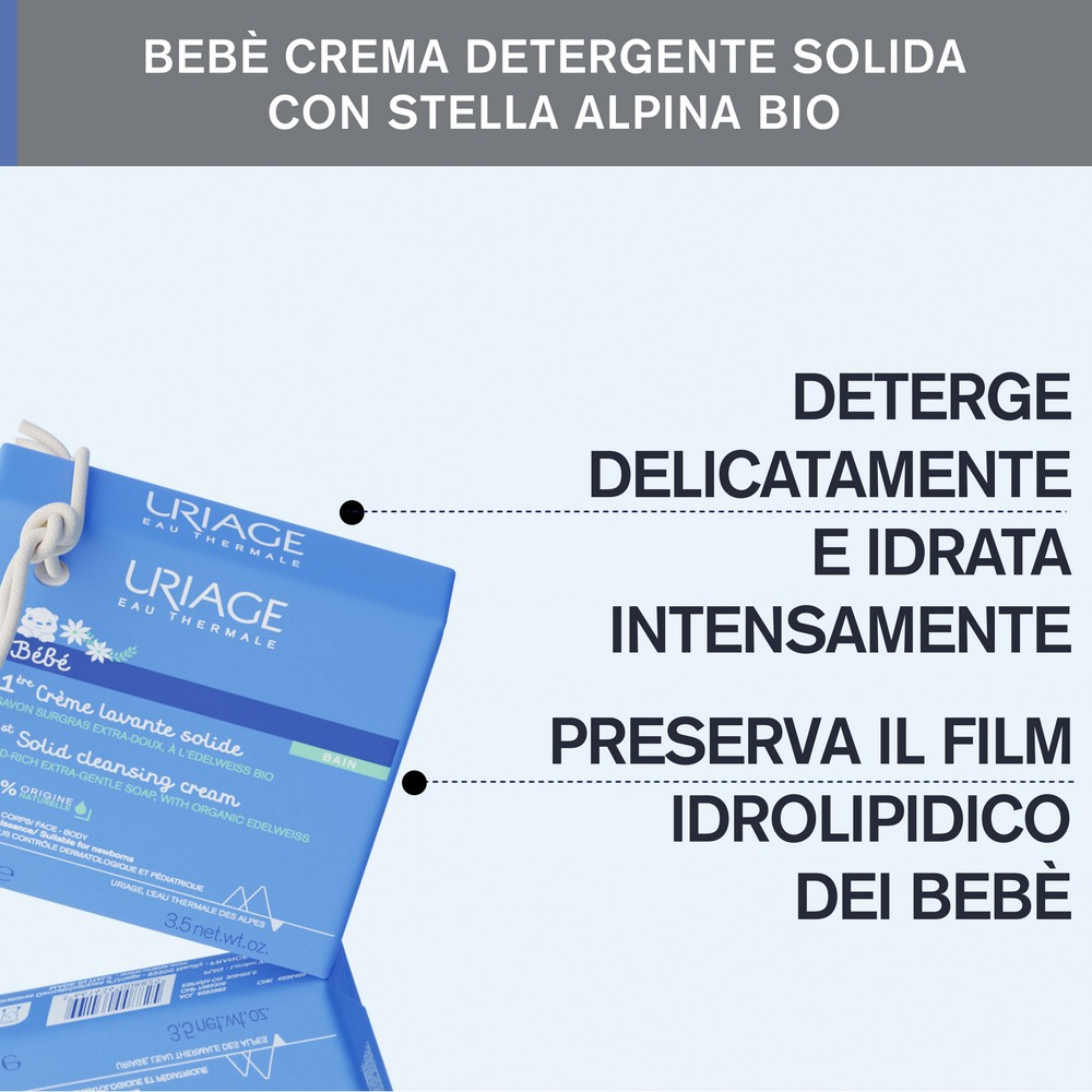 Uriage Bebè Crema detergente solida - 100g