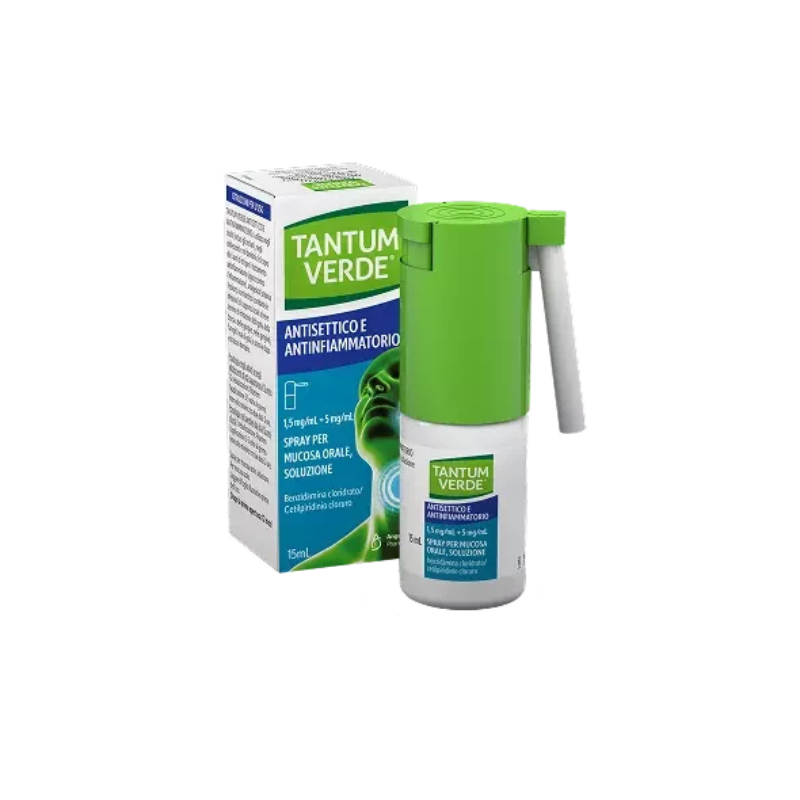 Tantum Verde Antisettico E Antinfiammatorio - Soluzione Spray Per Mucosa Orale 15 ml