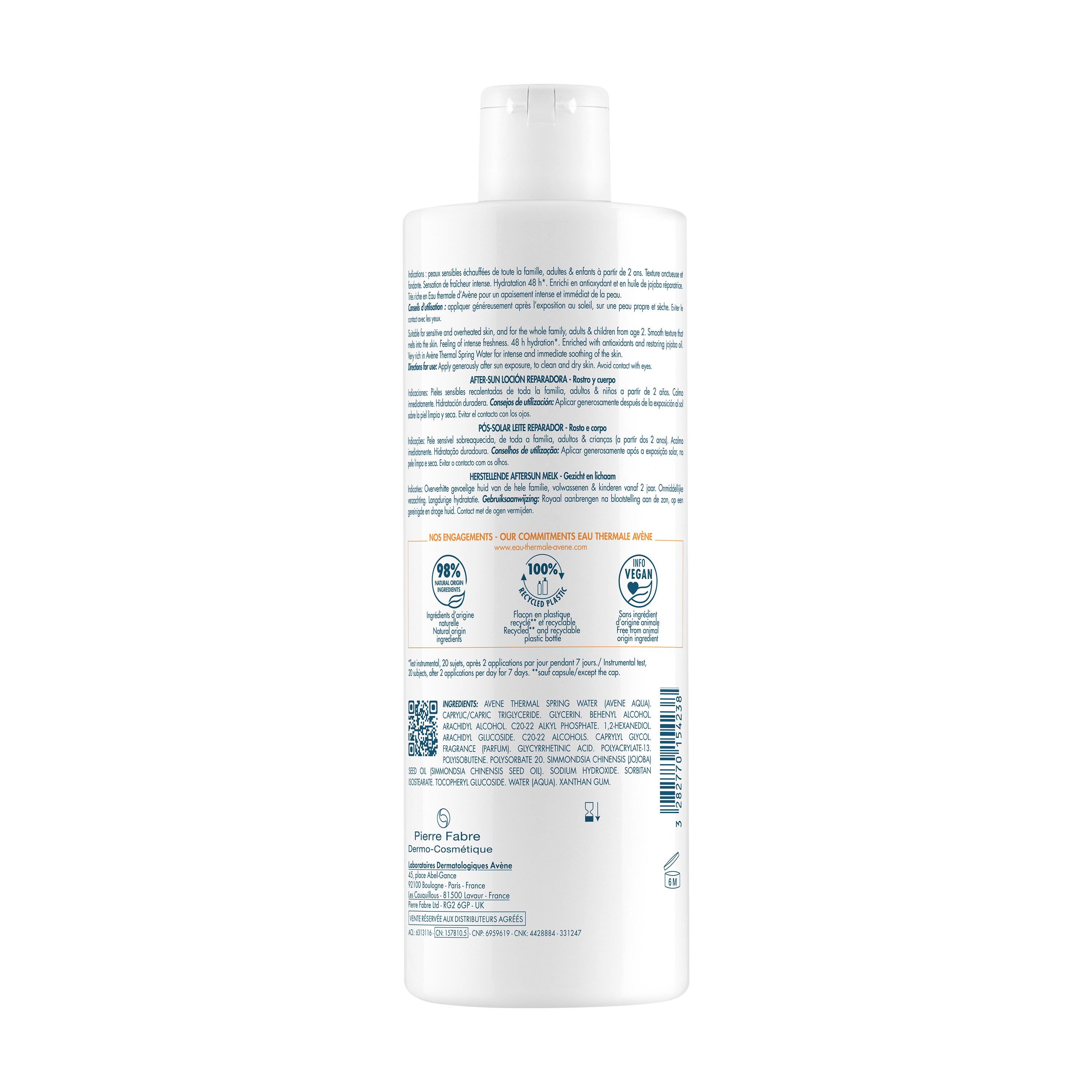 Avène Eau Thermale - Latte Doposole Ristrutturante 400 ml