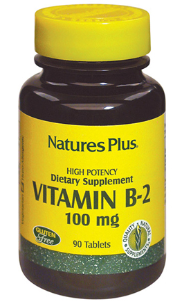 Nature's Plus Vitamina B2 Riboflavina Integratore 90 Tavolette