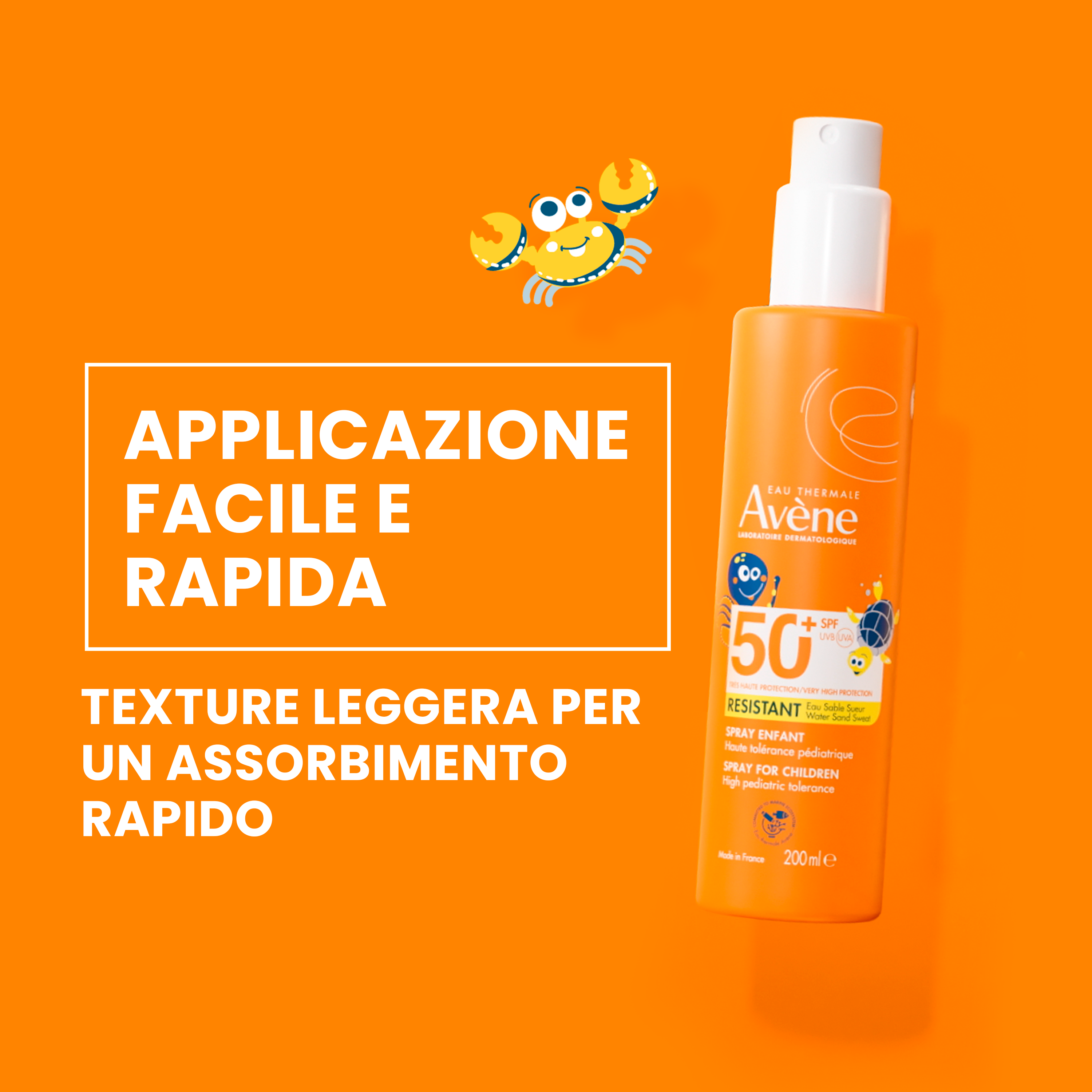Avène - Protezione Solare Molto Alta SPF50+ Bambino Spray 200 ml