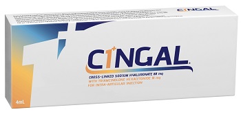 Cingal - Siringa Pre-Riempita Intrarticolare a base di Acido Ialuronico - 4 ml Cingal - Siringa Pre-Riempita Intrarticolare a base di Acido Ialuronico - 4 ml