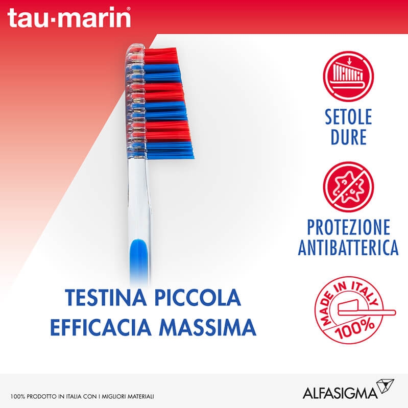 Tau-Marin Spazzolino Professional 27 Setole Dure Testina Piccola Tau-Marin Spazzolino Professional 27 Setole Dure Testina Piccola