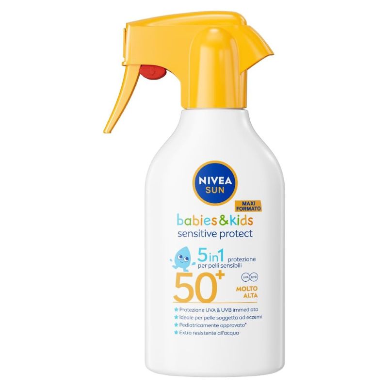 Nivea Sun - Babies & Kids Sensitive Protect - Crema Solare SPF50+ Bambini Spray 250 ml