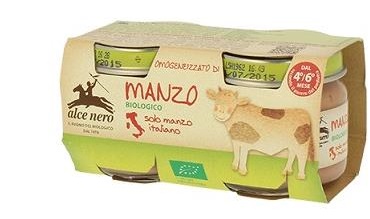 Alce Nero Omogenizzato di Manzo Biologico 2x80 g Alce Nero Omogenizzato di Manzo Biologico 2x80 g