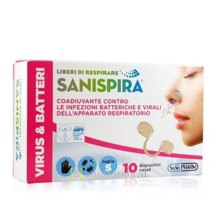 SANISPIRA® Virus & batteri 10 pezzi taglia S