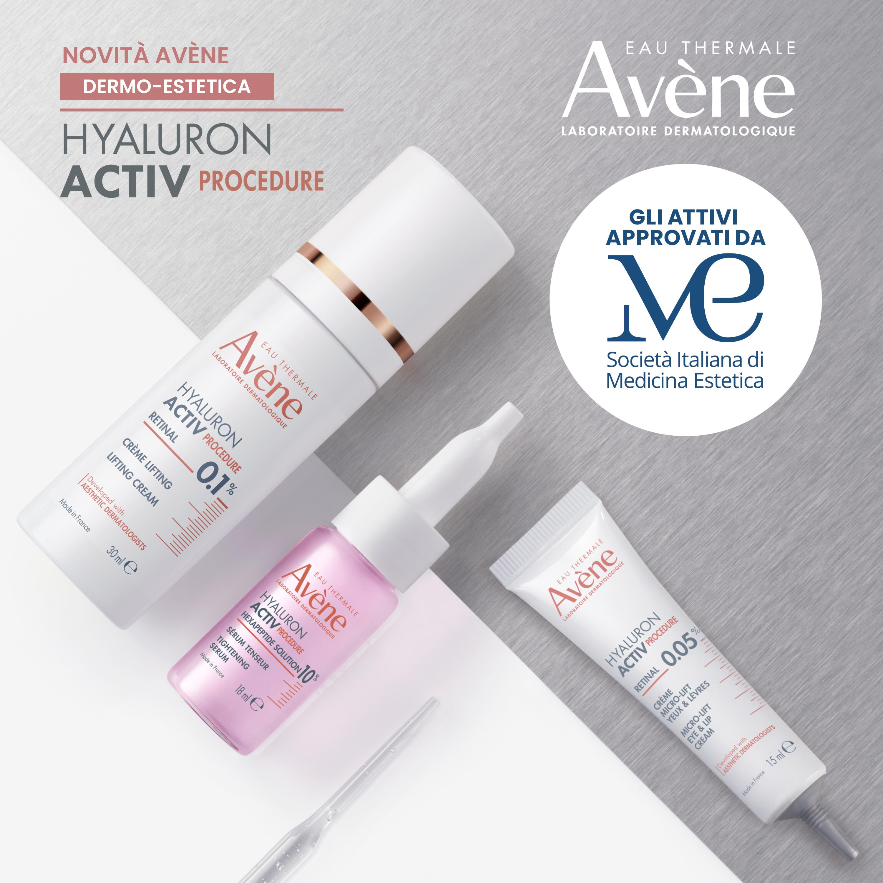 Eau Thermale Avène HYALURON ACTIV PROCEDURE Siero Tensore - 10% Soluzione di esapeptide - ANTIETA 2