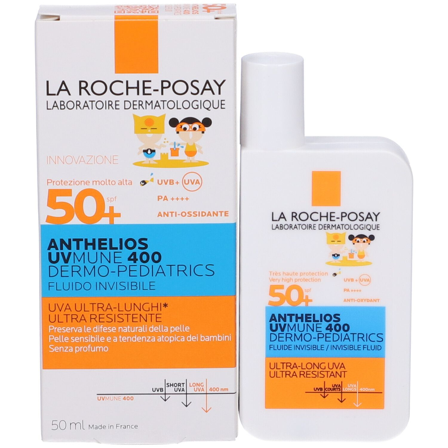 La Roche-Posay Anthelios Fluido UVMune Dermo-Pediatrics Invisibile SPF50+ 50 ml