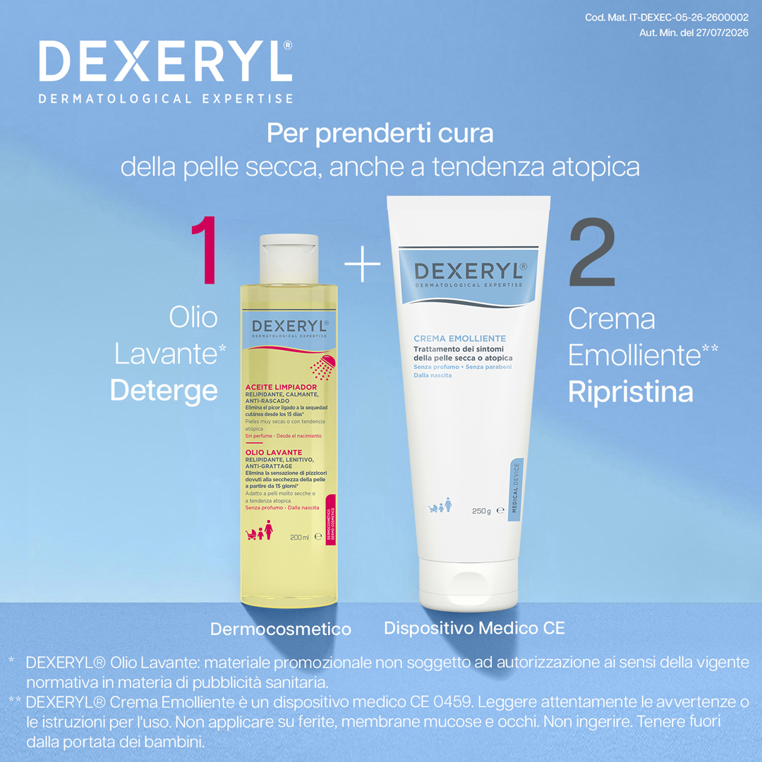 Dexeryl - Crema Emolliente Per La Pelle Secca E A Tendenza Atopica 250 g