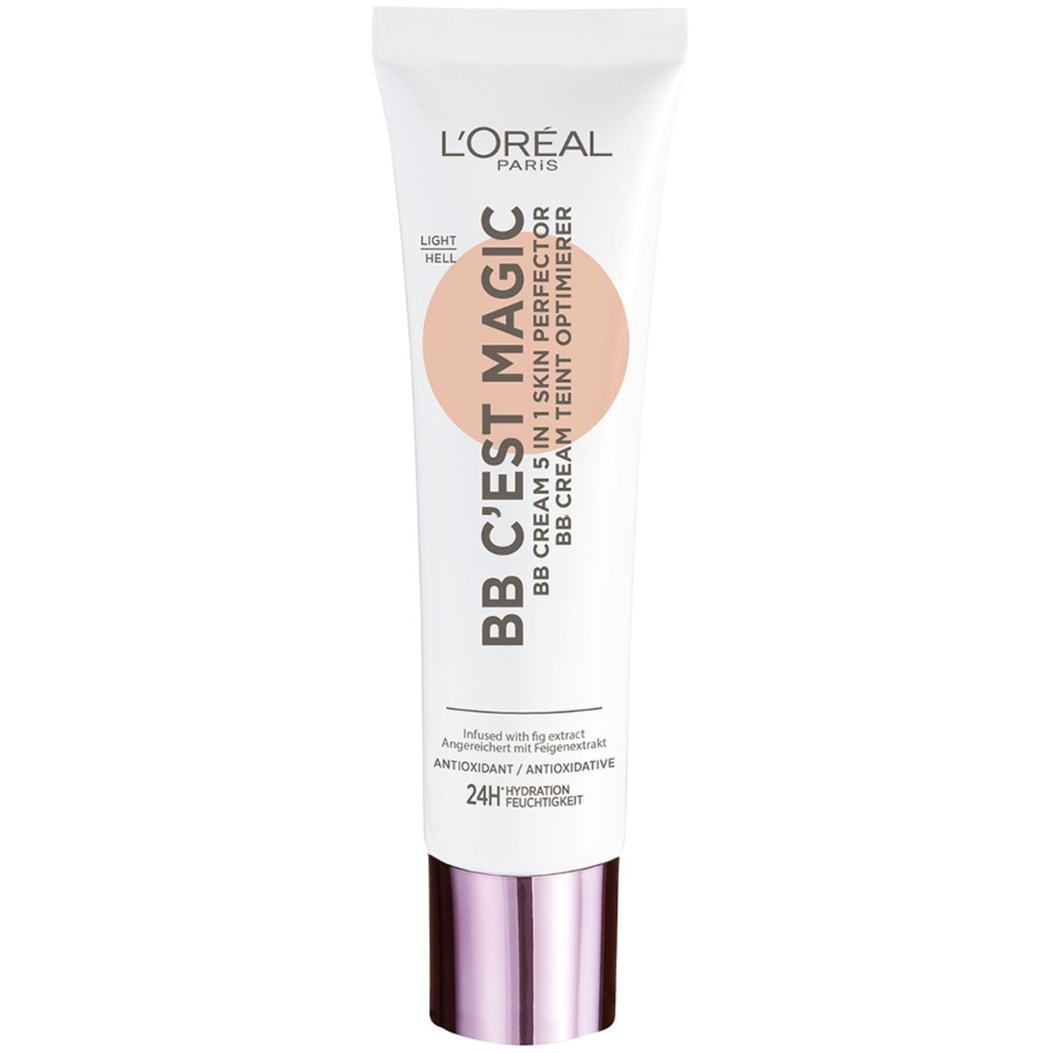 L'Oréal Paris MakeUp BB Cream C'est Magique, Crema Colorata Idratante e Uniformante, 02 Light, 30 ml