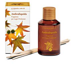 L'erbolario Ambraliquida fragranza per legni profumati 125ml
