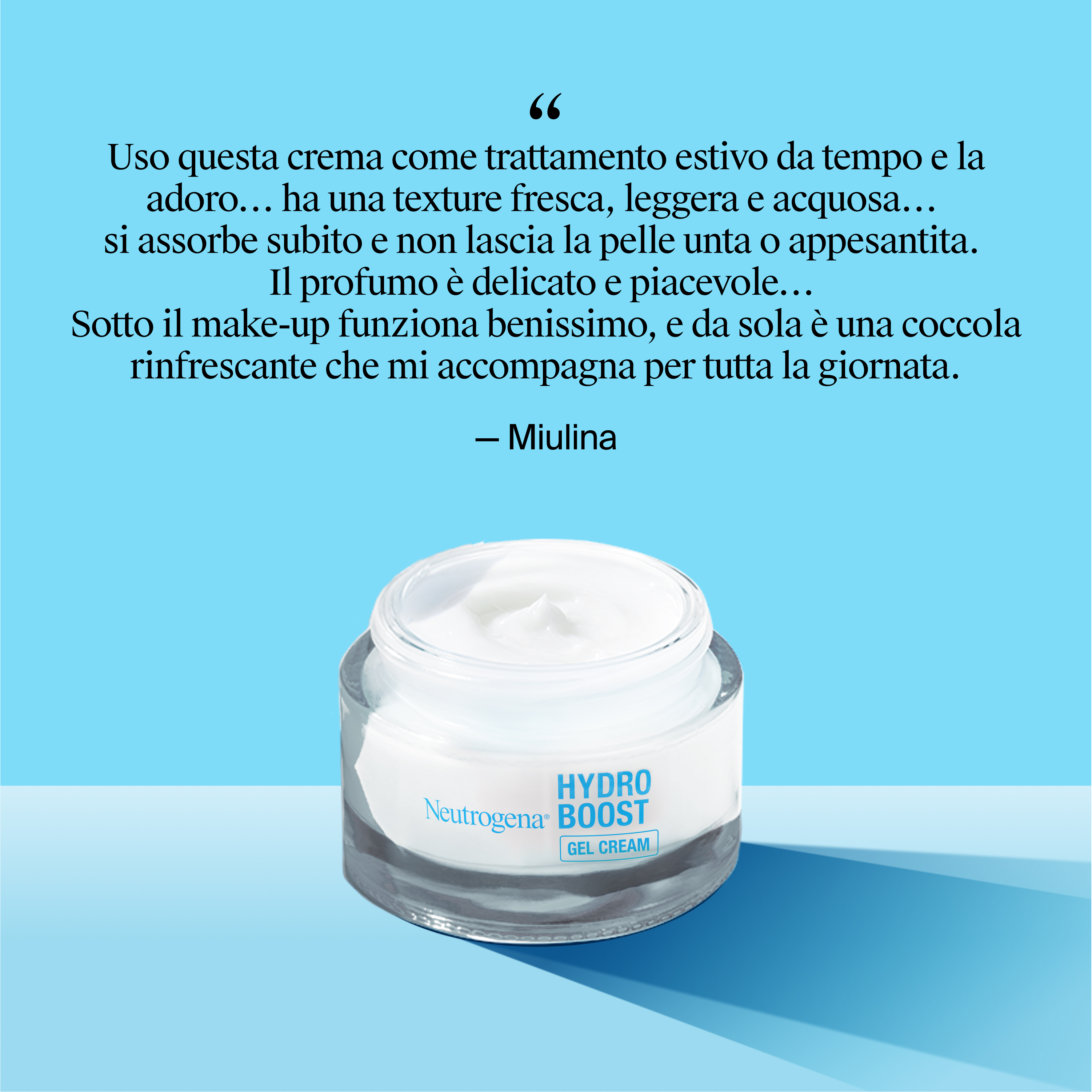 Neutrogena Hydro Boost Crema Gel - Crema Idratante Viso Per Pelle Secca 50 ml