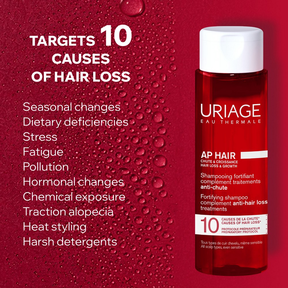 Uriage AP Hair - Shampoo Fortificante Anti-Caduta Per Capelli Fragili 200 ml