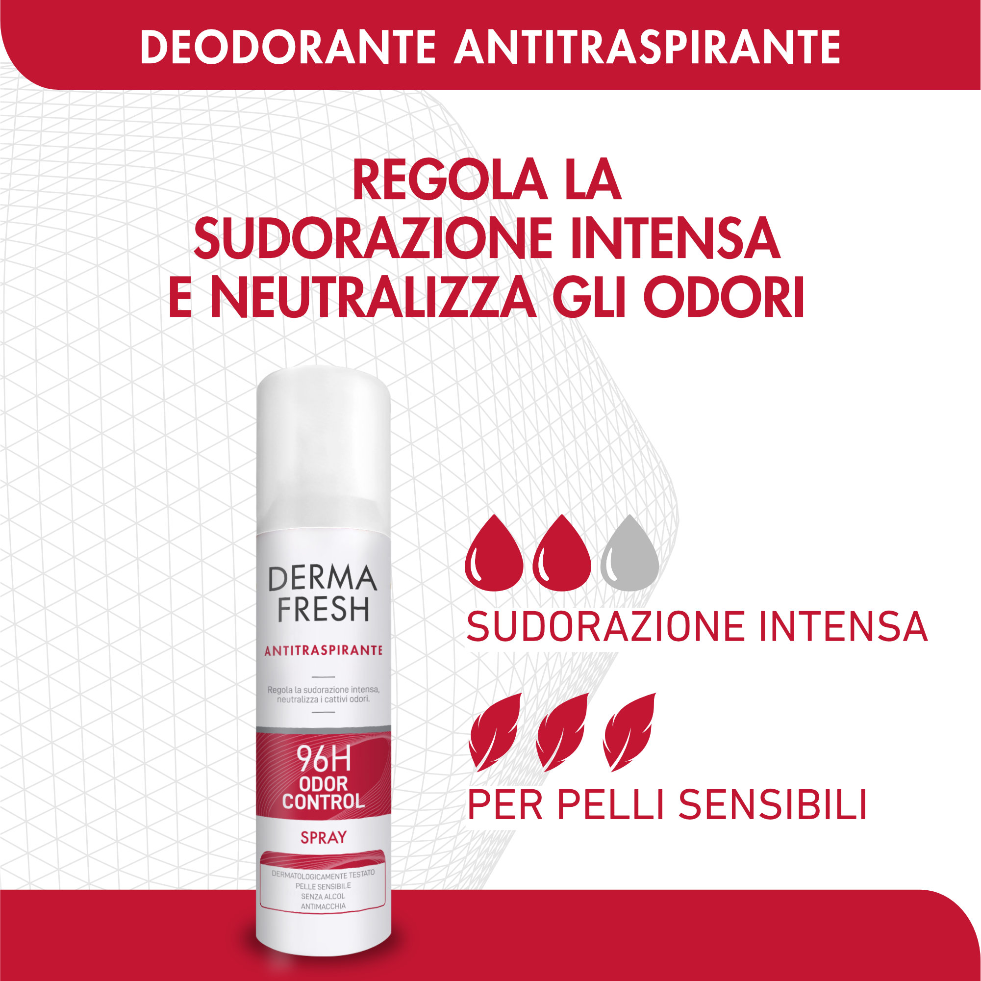 Dermafresh 96H Odor Control - Spray Antitraspirante 150 ml