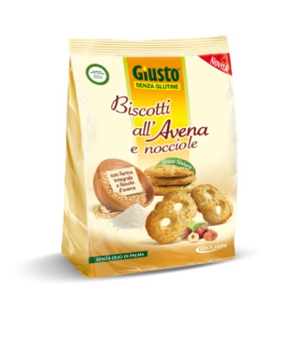 Giusto Biscotti All'Avena Con Nocciole Senza Glutine 250 g