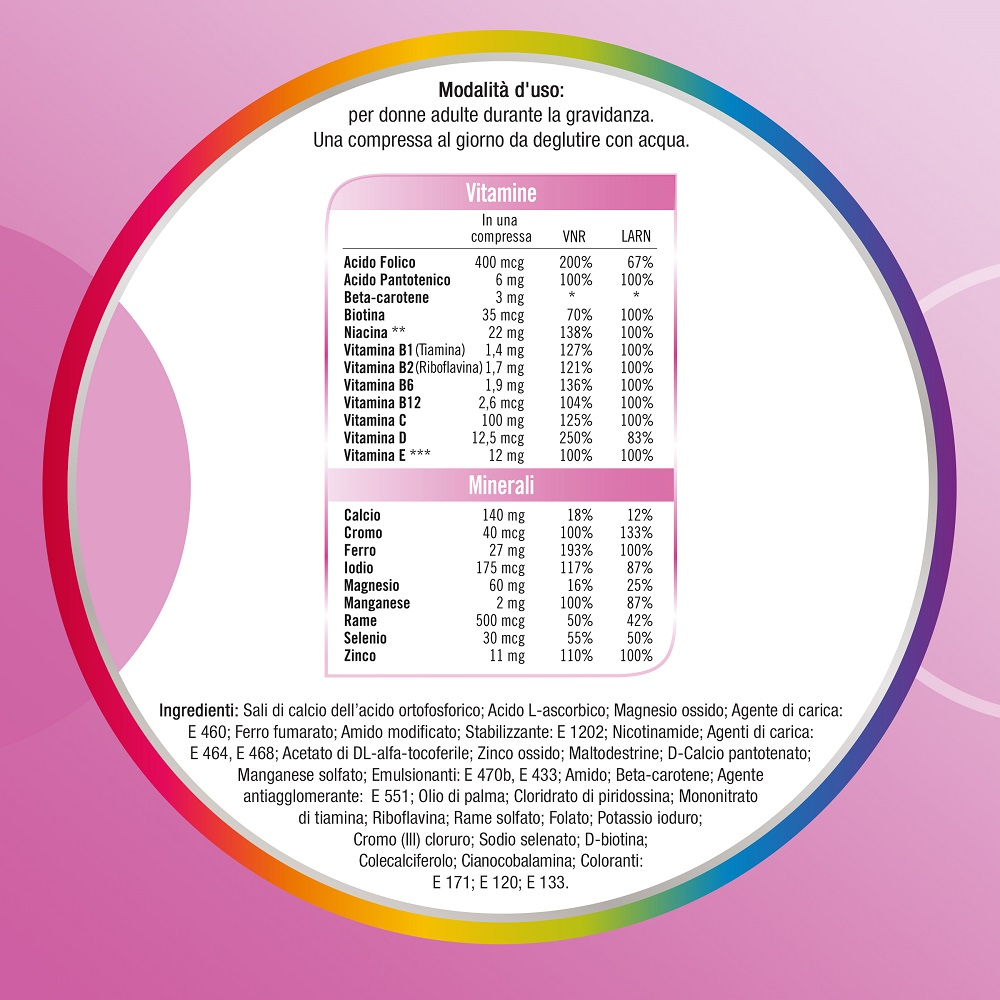 Multicentrum Mamma Integratore Alimentare Multivitaminico Multiminerale Gravidanza Acido Folico 30Cp Multicentrum Mamma Integratore Alimentare Multivitaminico Multiminerale Gravidanza Acido Folico 30Cp