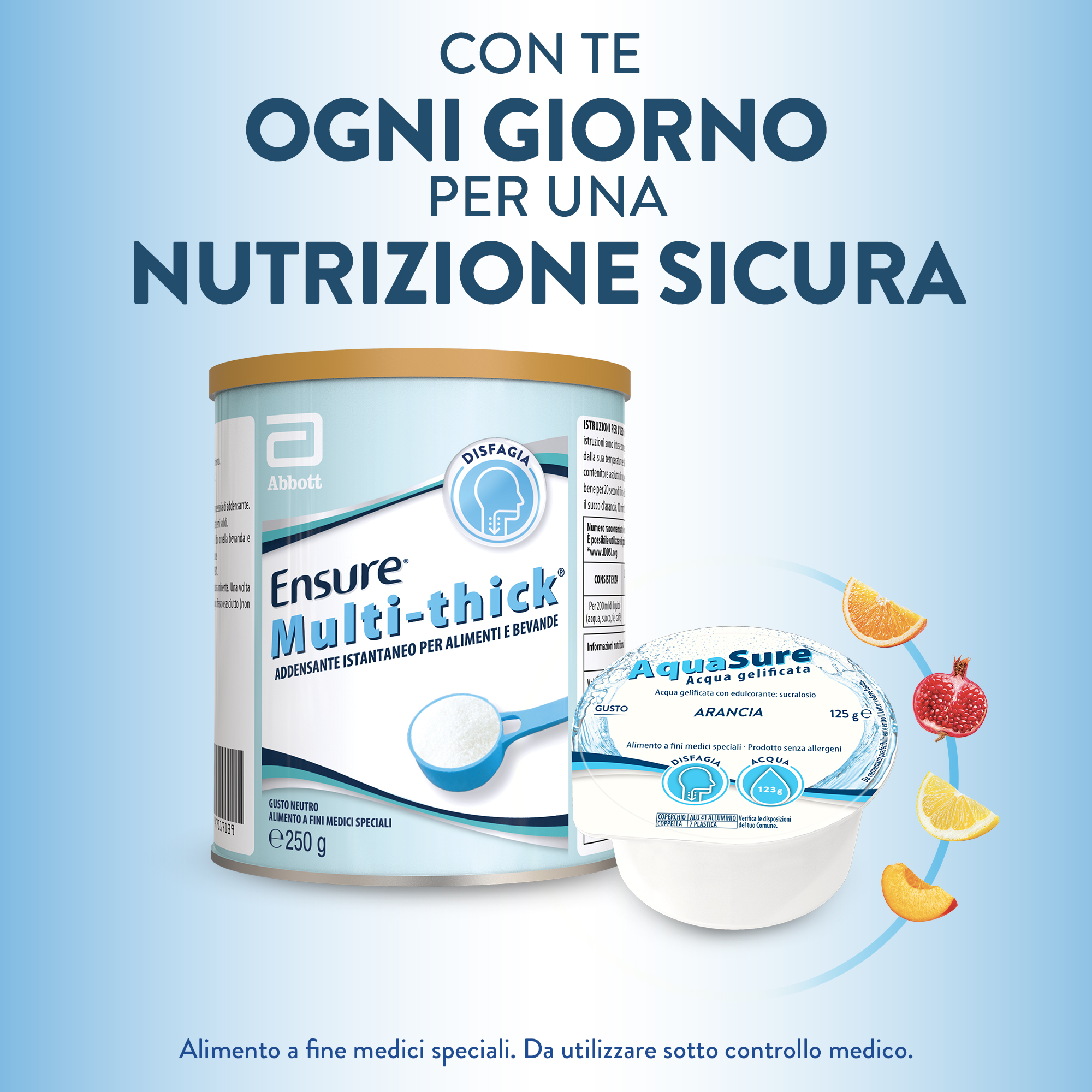 Ensure Multi-thick Addensante Alimentare Istantaneo per Cibi e Bevande 250g