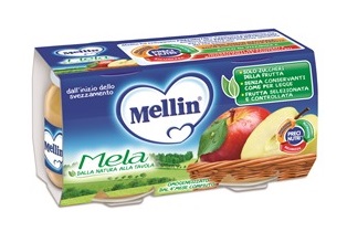 Mellin Omogeneizzato Di Frutta Mela 2 x 100 g Mellin Omogeneizzato Di Frutta Mela 2 x 100 g