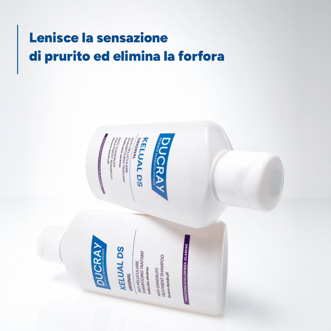 Ducray Kelual DS ORIGINAL Shampoo trattante contro la forfora severa, antiforfora, 100 ml
