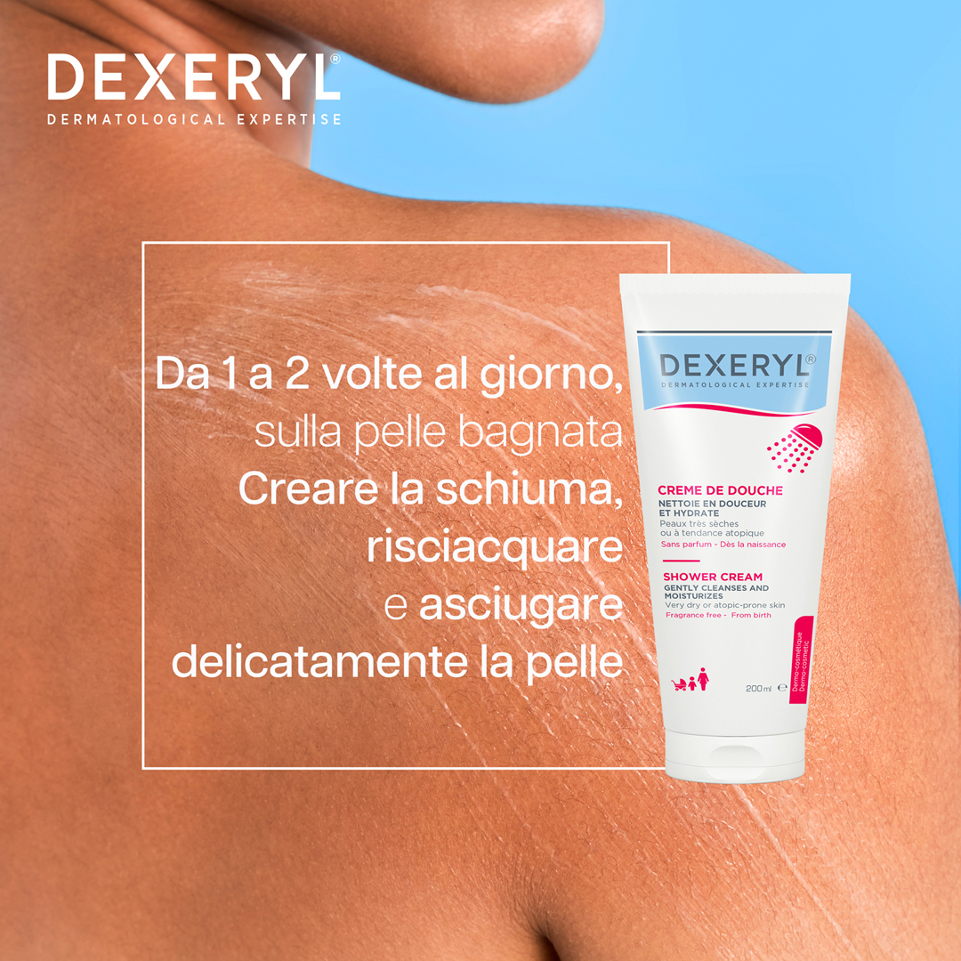 Dexeryl - Doccia Crema Idratante Per Pelle Molto Secca E A Tendenza Atopica 200 ml