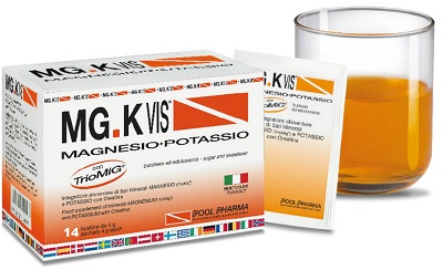 Mg.K Vis Magnesio Potassio Integratore Sali Minerali Arancia 30 Bustine
