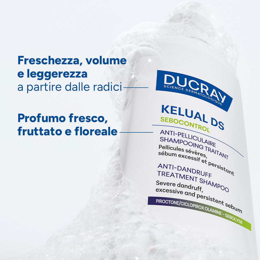 Ducray Kelual DS Sebocontrol - Shampoo Trattante Antiforfora 100 ml