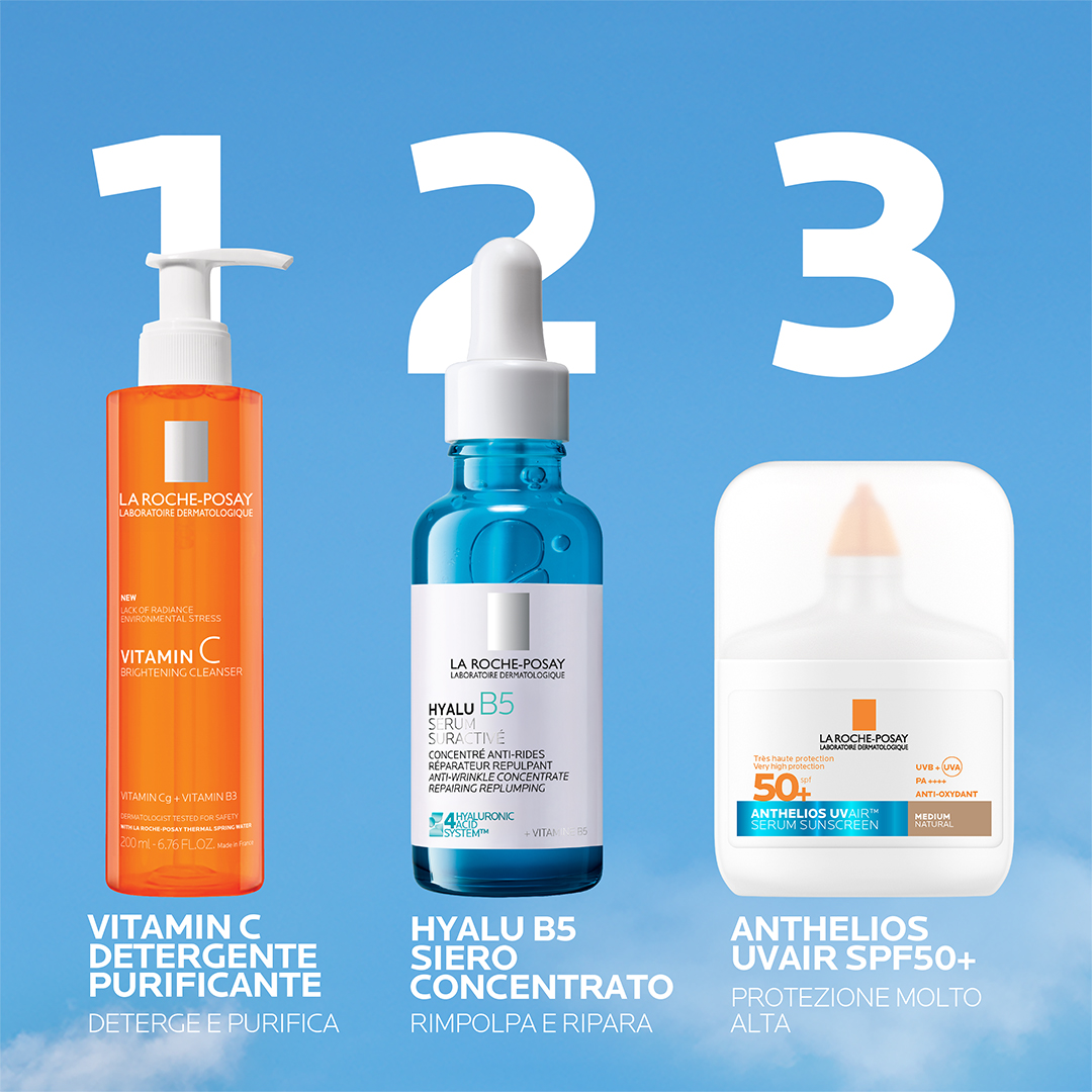 La Roche-Posay - Anthelios Uvair Serum Sunscreen SPF50+ Viso 50 ml - Tonalità Media