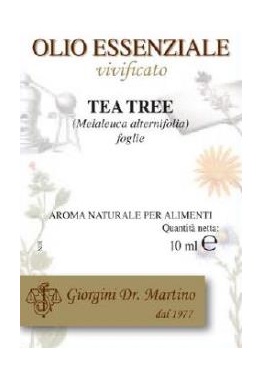 Dr. Giorgini Olio Essenziale Vivificato Tea Tree Aroma Per Alimenti 10 ml Dr. Giorgini Olio Essenziale Vivificato Tea Tree Aroma Per Alimenti 10 ml