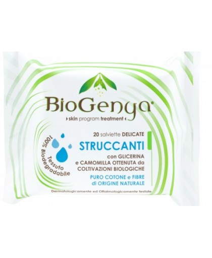 Biogenya Salviettine Struccanti Pelle Sensibile  20 Pezzi