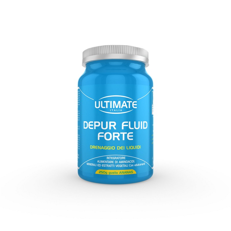 Ultimate Italia Depur Fluid Forte Gusto Ananas - Integratore Per Il Drenaggio Dei Liquidi 250 g